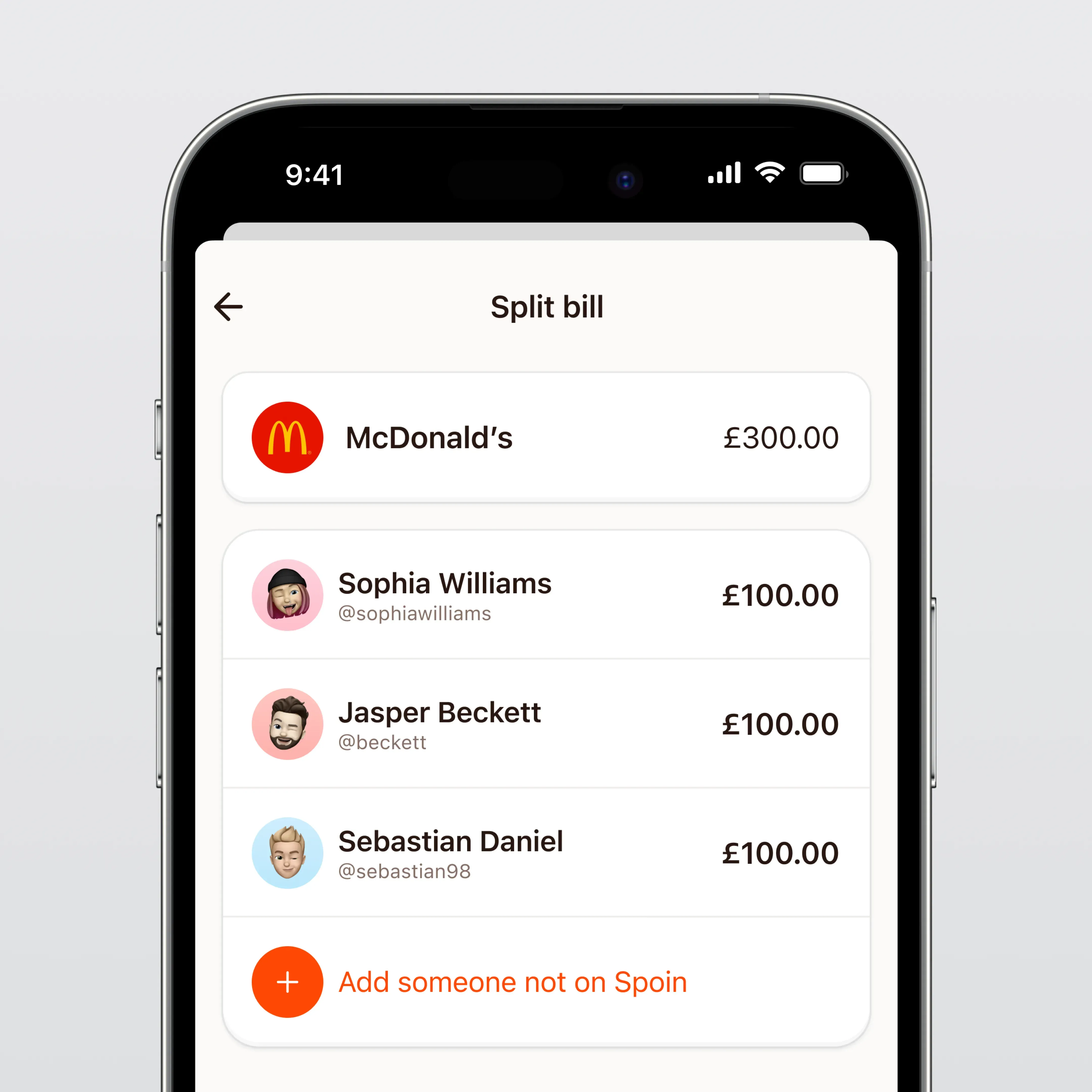 iPhone Mockup of Social Media Client Work